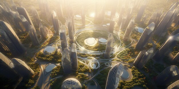 A rendering of the city of beijing.