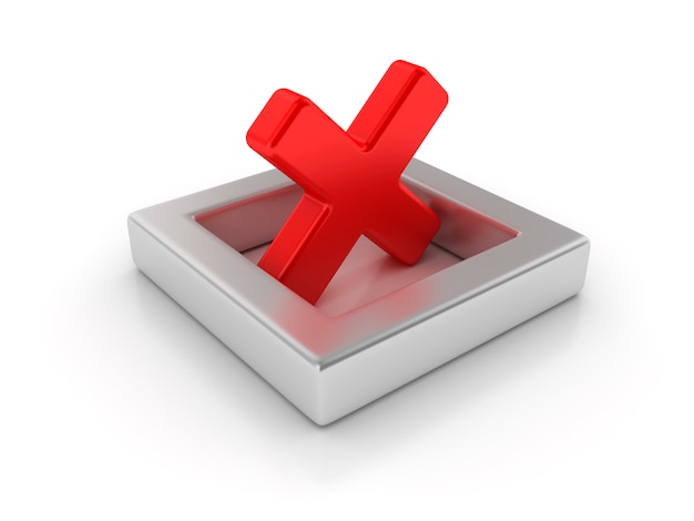 rendering illustration of cross icon