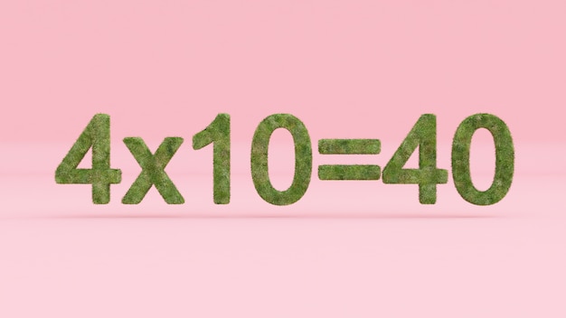 Photo rendering of a mathematical equation