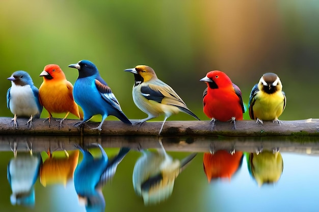 写真 ランダムな鳥の写真をレンダリングする - 最高の色を生成する