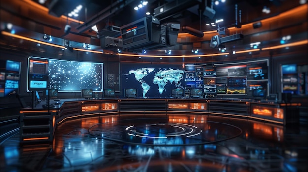 Photo rendering of world news live in 3d