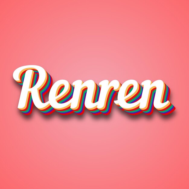 Photo renren text effect photo image cool