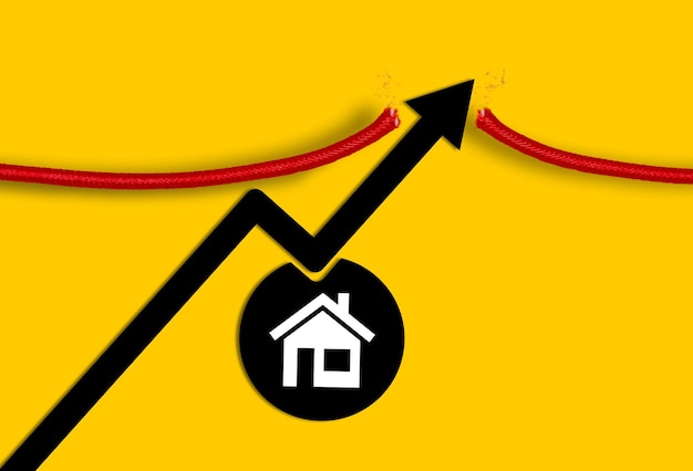 写真 家賃の金利と住宅価格が上昇している