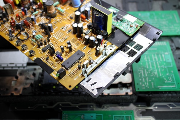 Repair Of Circuit Board With Microchips And Radio Components