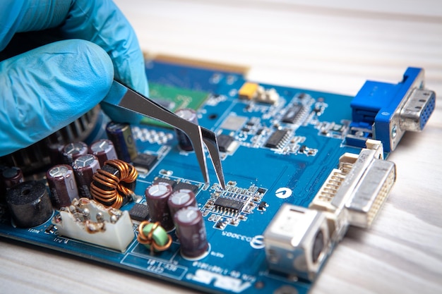 Repair of motherboards and other technicians
