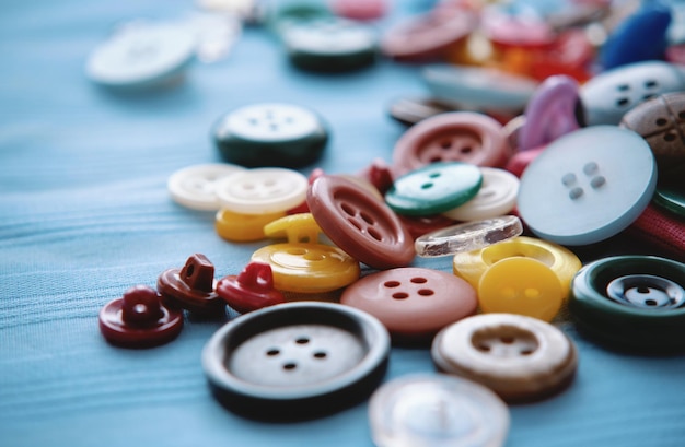 Photo repair and tailoring buttons on the table