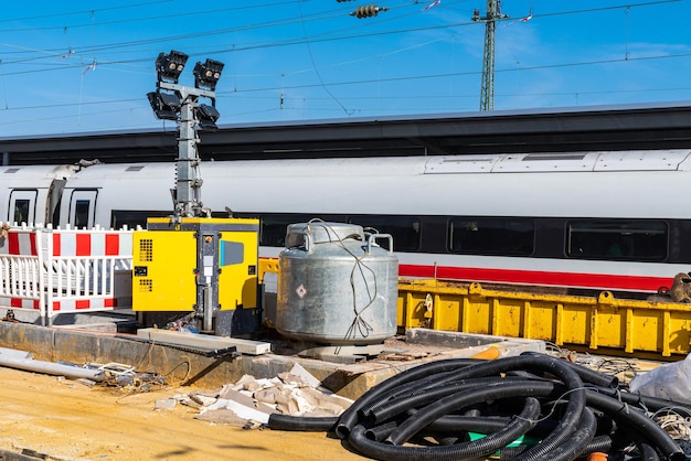 Reparatie- en bouwwerkzaamheden aan het spoorgedeelte