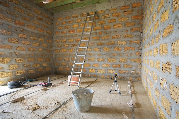 Reparatie in kamer Element van ontwerp