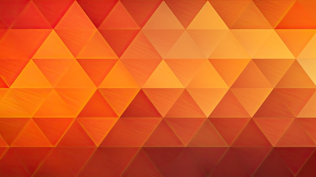 Photo a repeating geometric pattern of triangles in a gradient of warm colors