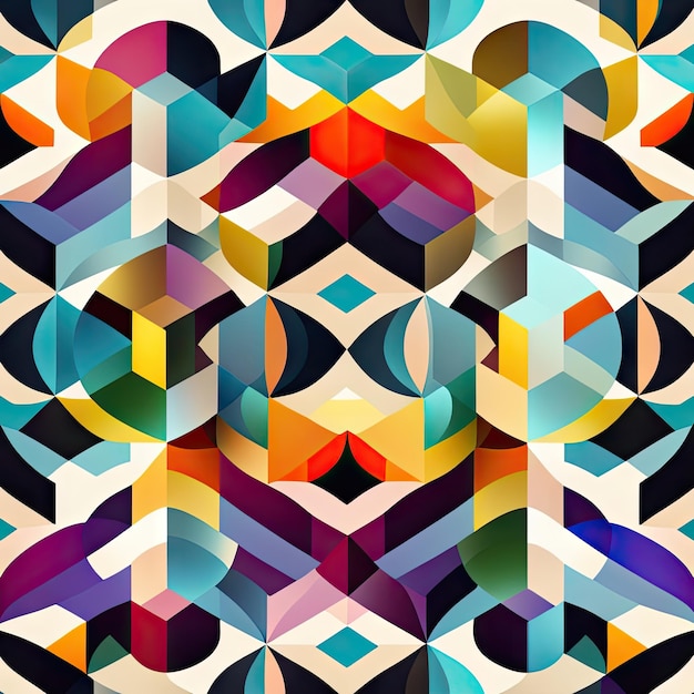 Repeating geometric seamless pattern