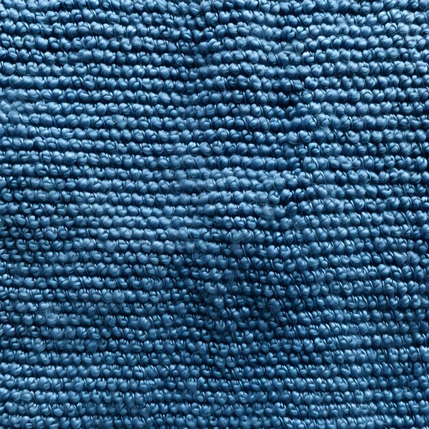 Repeating Texture of Blue Cotton Fabric