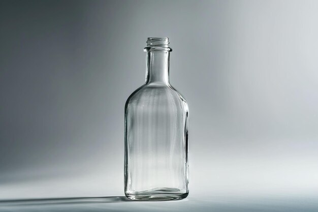 Repetitive image of empty glass bottle