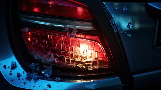 Replace broken tail light