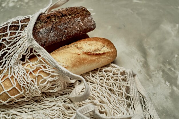 Replacing plastic bags Taking care of the environment Simple and delicious country bread Simple meal Simple country bread