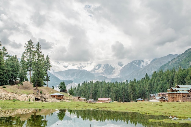 Replicatie Fairy Meadows Nanga Parbat Prachtig landschap Bergen Uitzicht