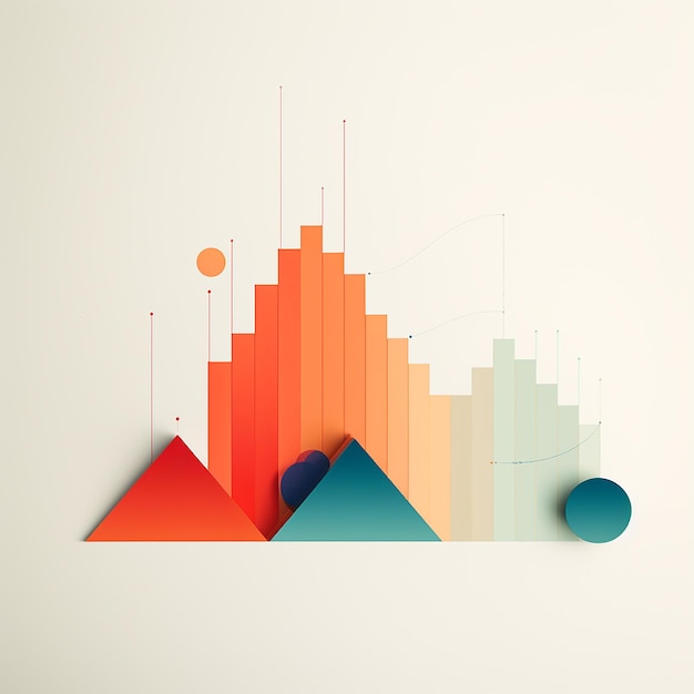 Photo representation of graphically chart 10