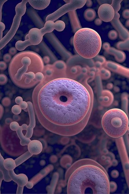 Photo representation of microorganisms