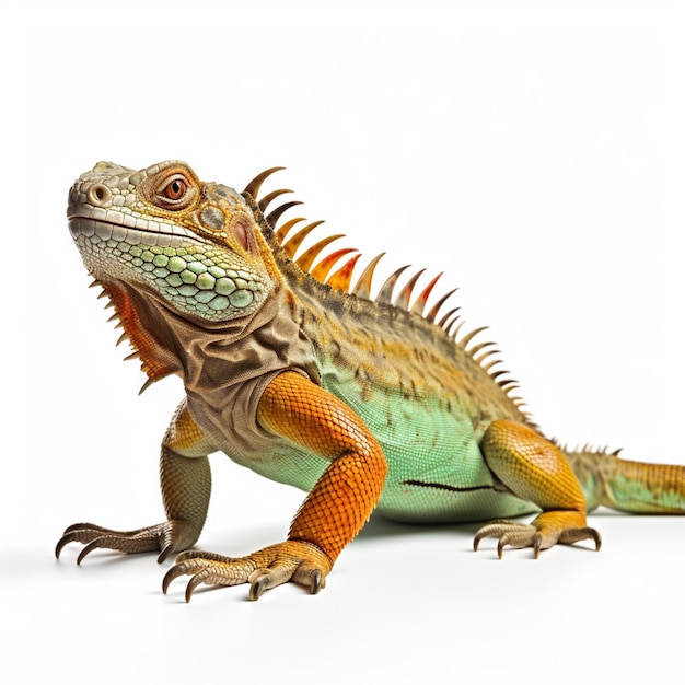 Reptile with white background high quality ultra hd