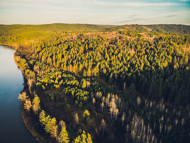 Republic of Bashkortostan, rivers, autumn Idrisovskaya cave.