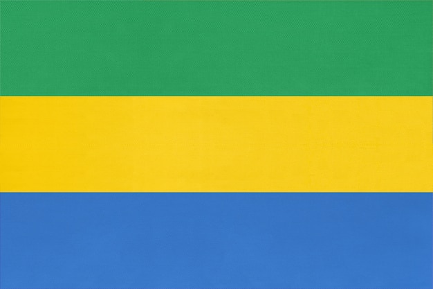 Republic of Gabon national fabric flag