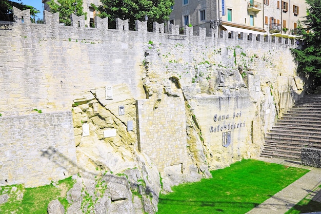 Republiek san marino, san marino-toren. europa