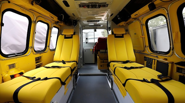 Rescue helicopter interior