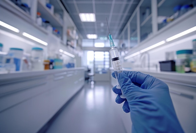 researchers laboratories medical vaccines generative ai art