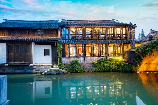 Photo residence in zhouzhuang ancient town, suzhou