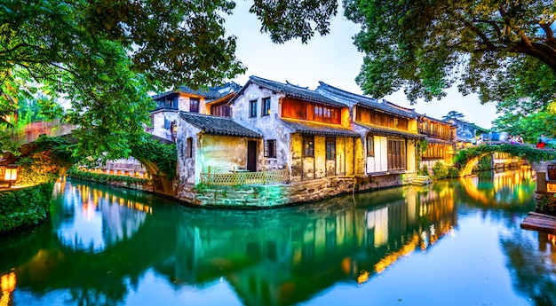 Photo residence in zhouzhuang ancient town, suzhou