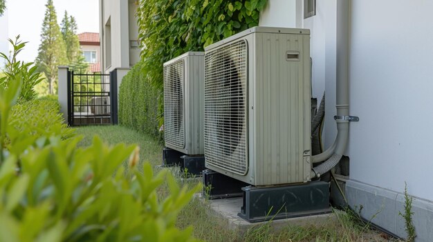 Residential Air Conditioning Units Outdoors