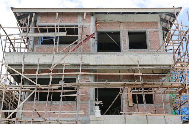 Edificio residenziale in costruzione.