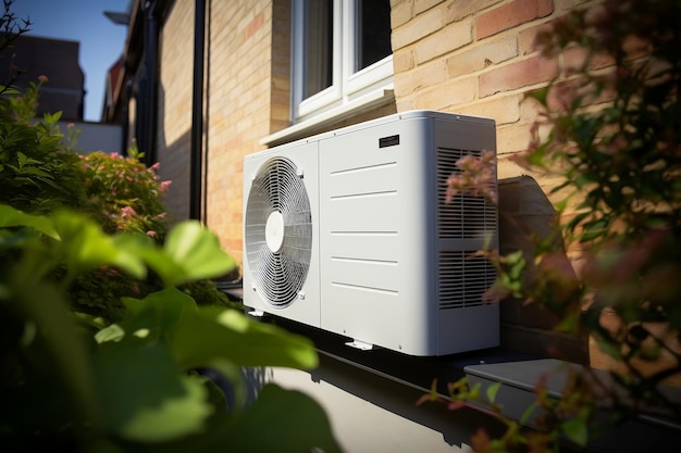 Residential Building Equipped with Air Source Heat Pump Generative AI