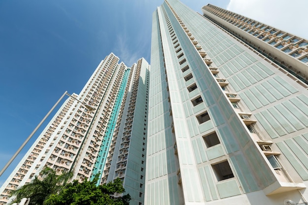 Residential building from low angle