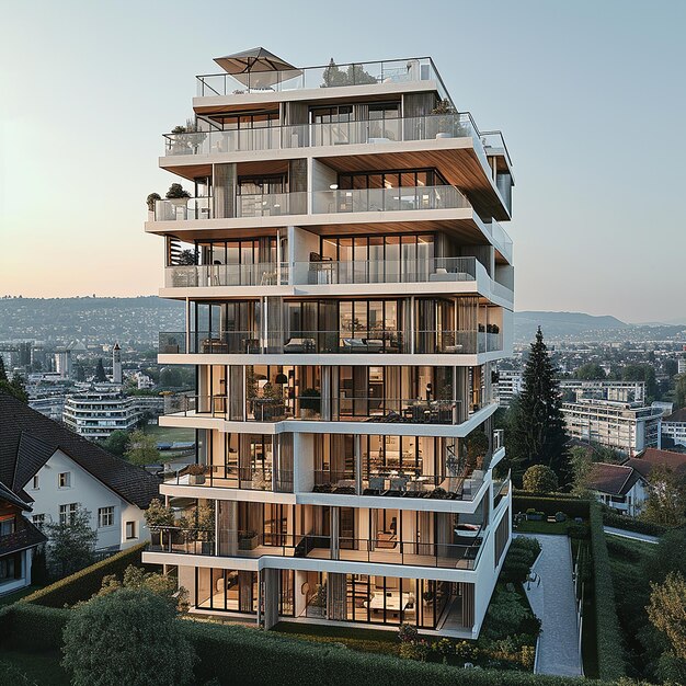 Residential building tower