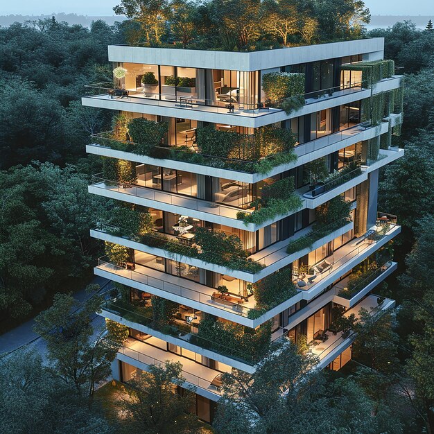 Residential building tower