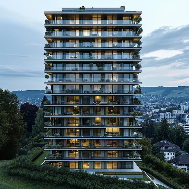 Foto torre di un edificio residenziale