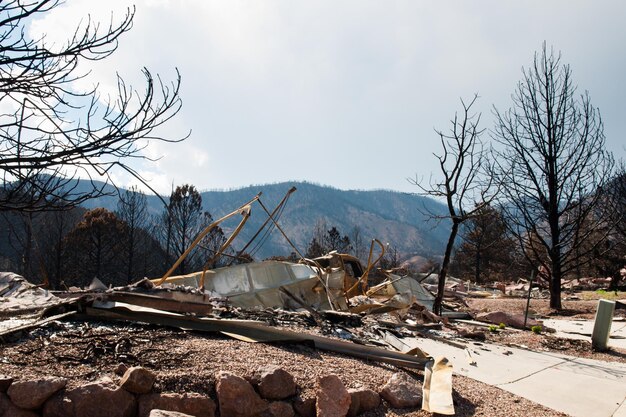콜로라도주 콜로라도 스프링스에서 2012년 월도 캐년 화재 이후 주거 커뮤니티.