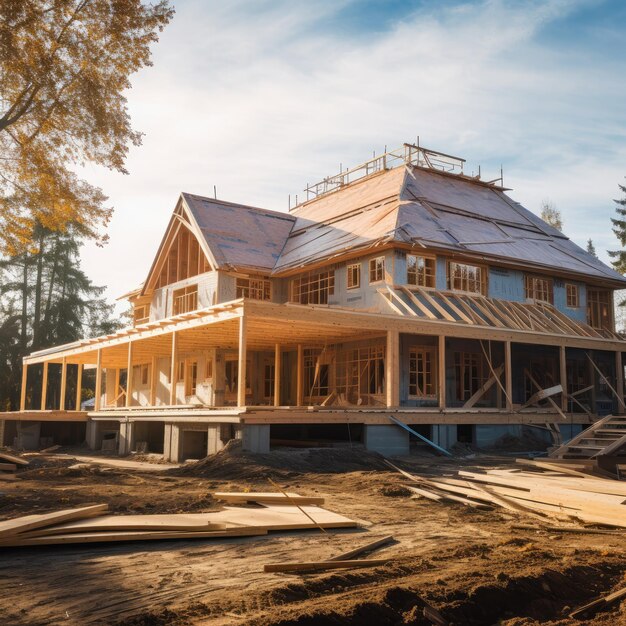 Foto un cantiere residenziale