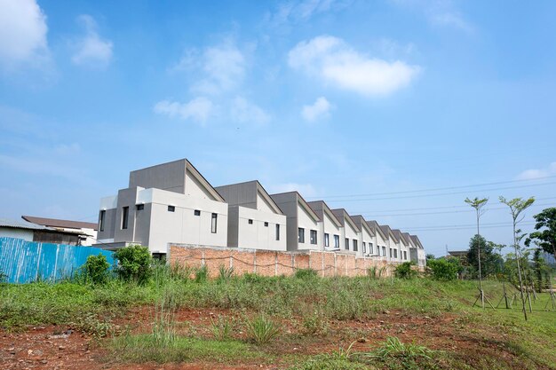 Photo residential houses in a housing area