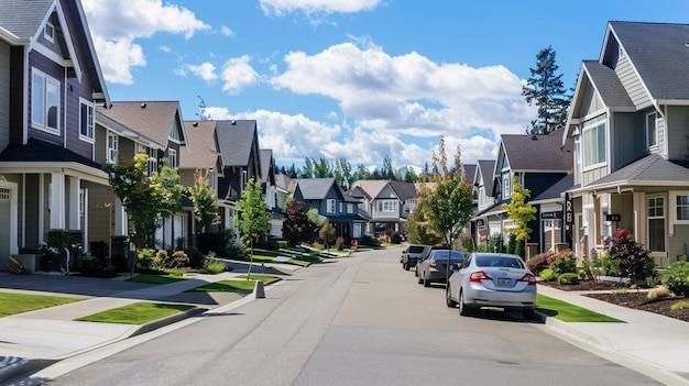 Residential neighborhood street