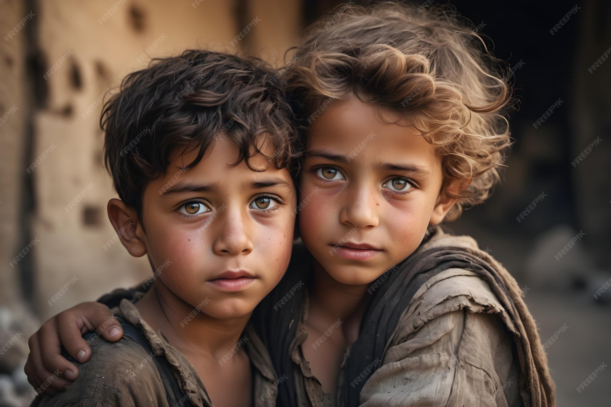 Premium AI Image | Resilience Amidst Adversity Palestinian Refugee 