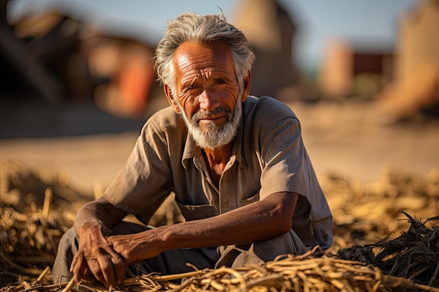 Resilient farmers face harvest losses under global warming generative IA