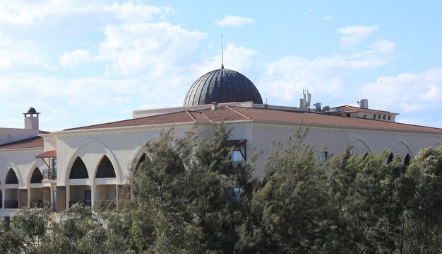 resort hotel building in summer