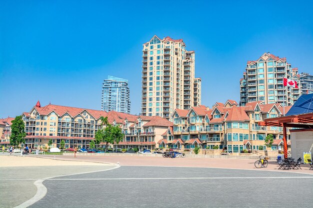 Photo resort and residential area in downtown of kelowna