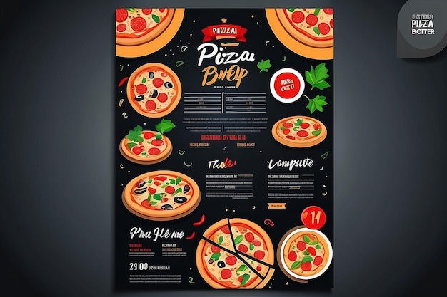 Restaurant Flyer Pizza Shop flyer Poster Template Vector Food Flyer Restaurant brochure Vector