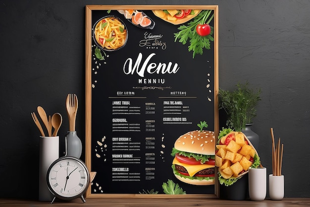레스토랑 음식 메뉴 디자인 템플릿