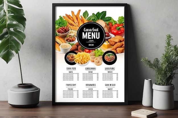 레스토랑 음식 메뉴 디자인 템플릿