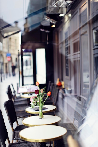 Foto restaurant in de open lucht