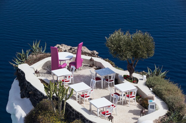 Restaurant in Oia, Santorini, Griekenland