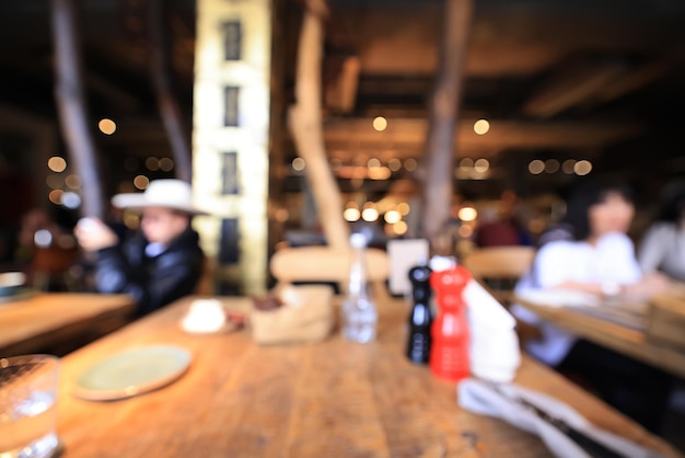 Restaurant interieur onscherpe achtergrond kamer serveren